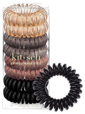Spiral Hair Ties for Women – Coiled Plastic Hair Ties No Damage, Ponytail Holder